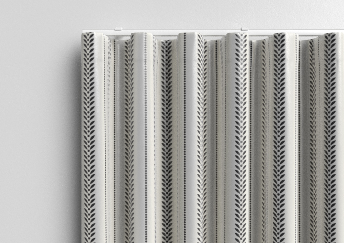 Laurel Stripe, Charcoal - Made to Measure Curtains - Image 13